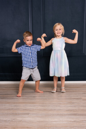Children, boy and girl photography in studio in Ocoee Florida.